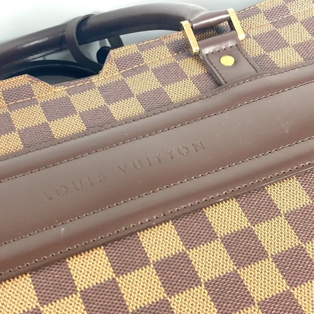 LOUIS VUITTON Brown Damier Canvas Boston Bag - Picture 12 of 16